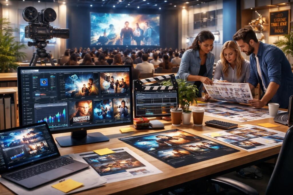 découvrez les caractéristiques uniques de la stratégie marketing dans l'industrie cinématographique et comment elles influencent la promotion et le succès des films.